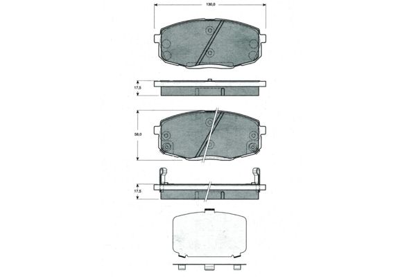 PROCODIS FRANCE Комплект тормозных колодок, дисковый тормоз PF1499
